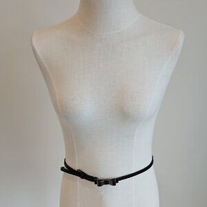 Elegant Black Bow Belt